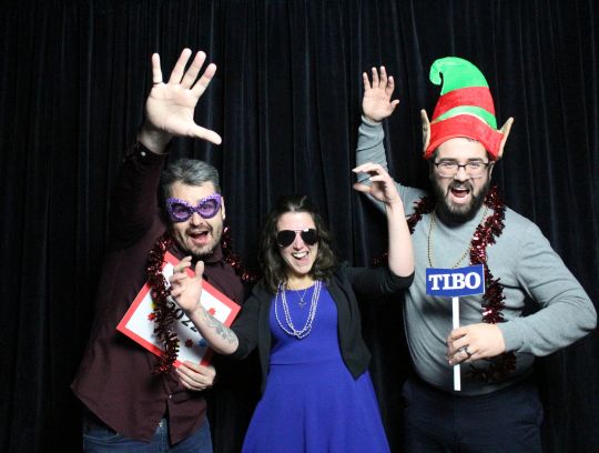 TIBO christmas party employee photobooth