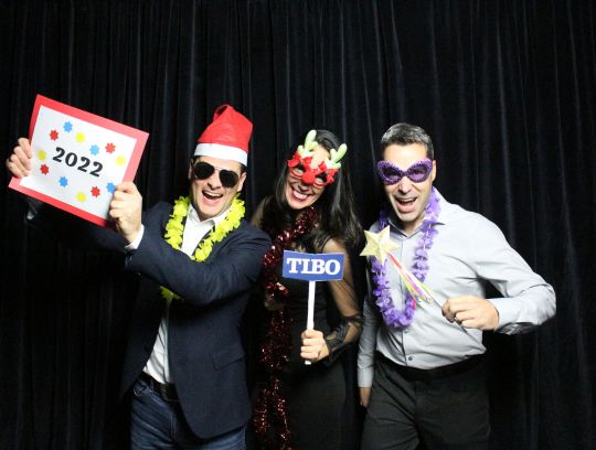 TIBO christmas party employee photobooth