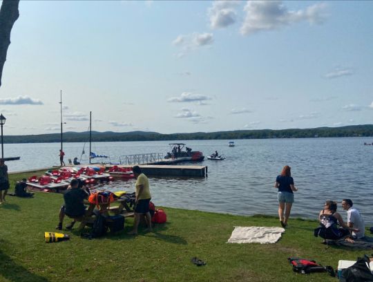 Quebec lake for annual TIBO employee summer party of 2022