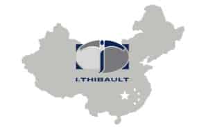 Primer logotipo de I. Thibault en su apertura al mercado chino